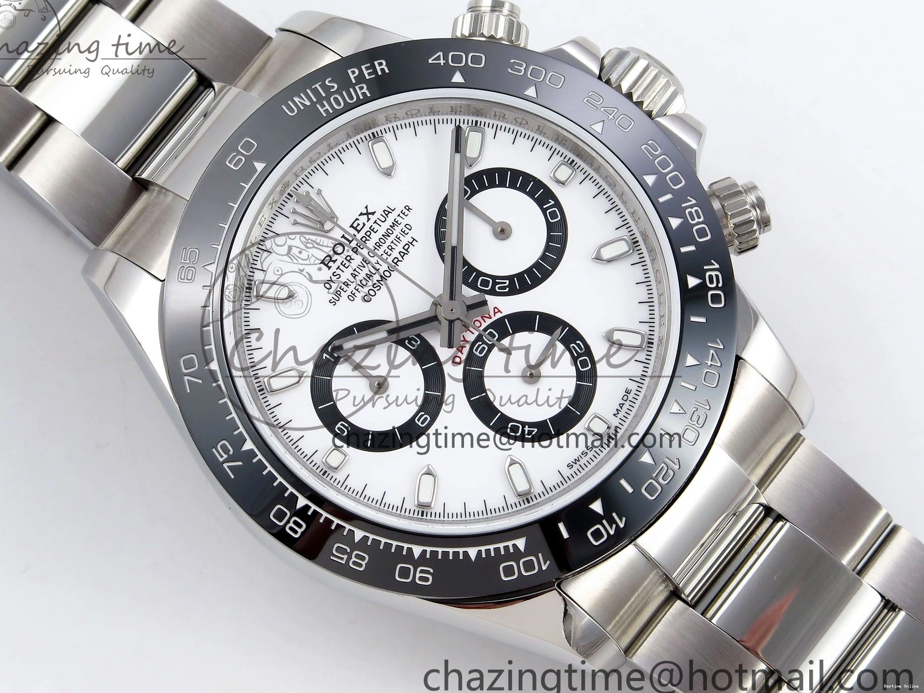 0212 FreshLook Daytona 116500 JDF 1:1 Best Edition 904L Steel White Dial on SS Bracelet A 1338